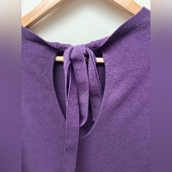 Purple Cashmere Sweater - Picture 3 of 4